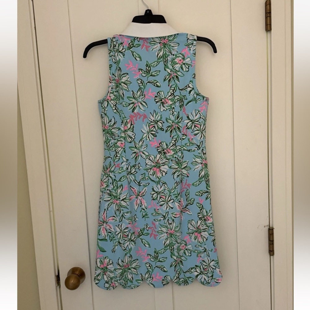 NWOT Lilly Pulitzer UPF 50+ Luxletic Kathy Scallop Dress Multicolor 0 💗RARE!!💗 - Picture 9 of 11